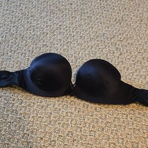 Elegant Black Strapless Push UP bra 34B